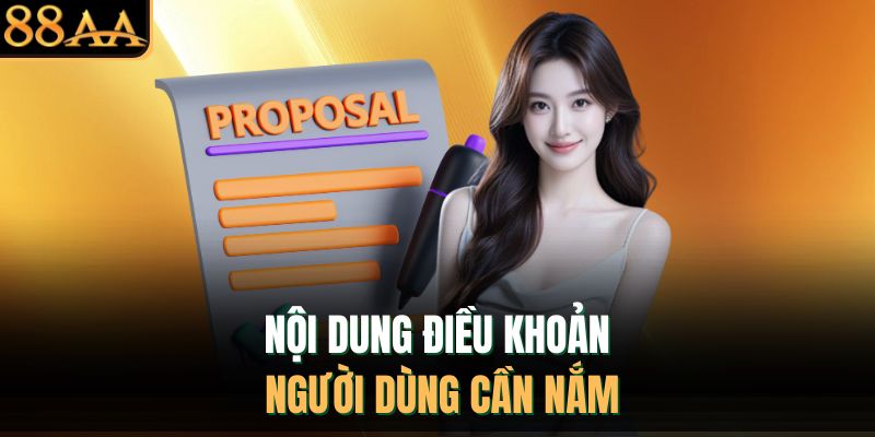 Nội dung điều khoản người dùng cần nắm